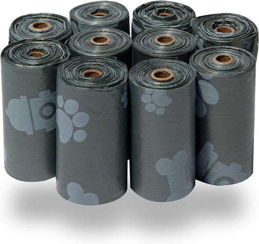 Best Pet Supplies Dog Poop Bags (150 Bags) for Waste Refuse Cleanup, Doggy Roll Replacements for