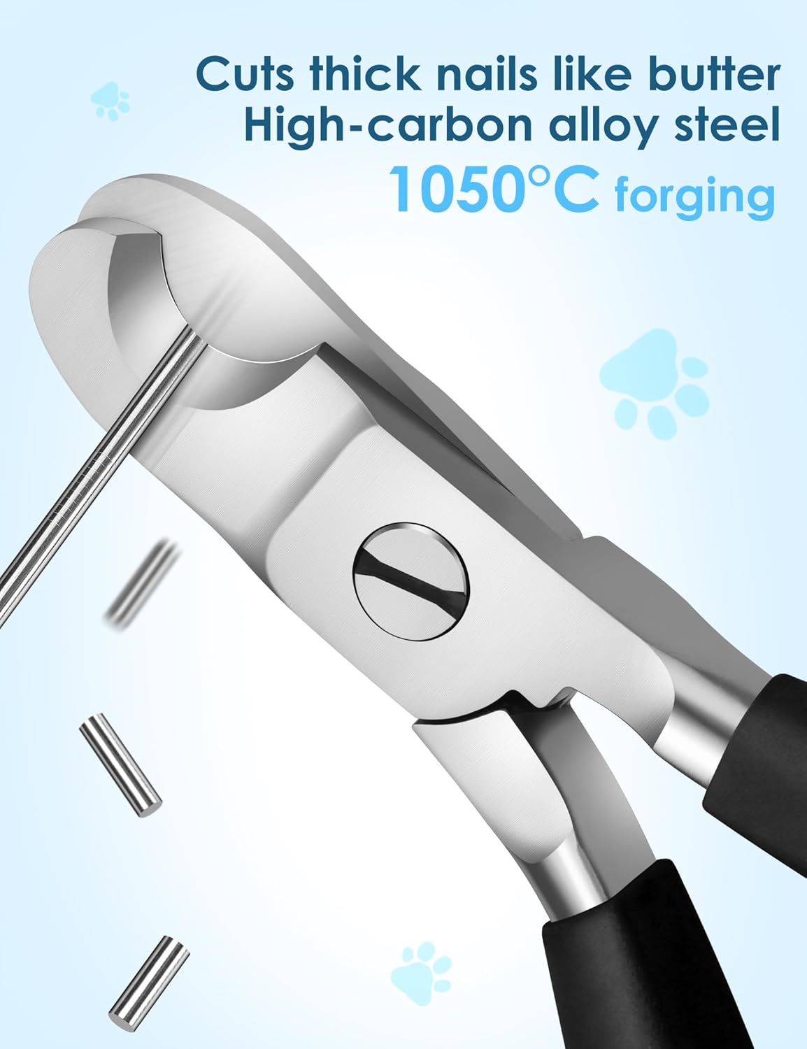Heavy Duty Dog Nail Clippers -【Cuts Thick Nails Like Butter】【Upgraded Large Opening】 Professional