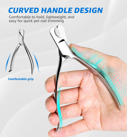 Pet Nail Clippers for Cats & Small Medium Dogs Puppies, Cat Nail Trimmer with All-Steel Material