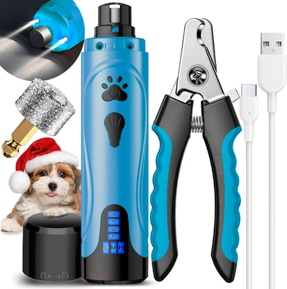 YABIFE Dog Nail Grinder, Dog Nail Trimmers and Clippers Kit, Super Quiet, Rechargeable, for Small