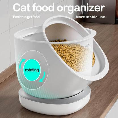 CTIME Airtight Pet Food Storage Container for Small Dog Cat Bird Treats & Dry Food to Keep Fresh