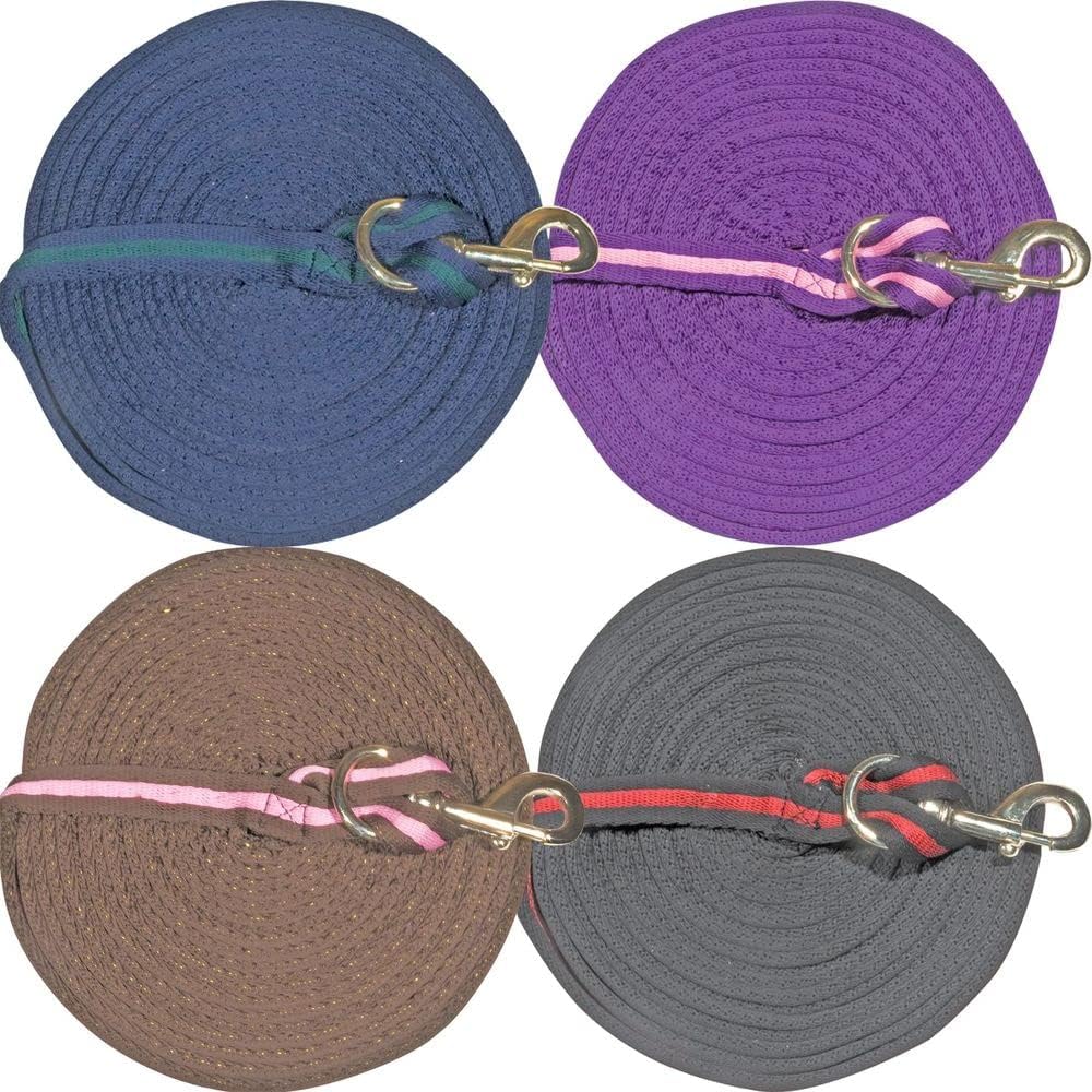 Dura-Tech Cushion Lunge Line for Horses | Stable Use & Horse Training | Horse Lunge Line with Snap