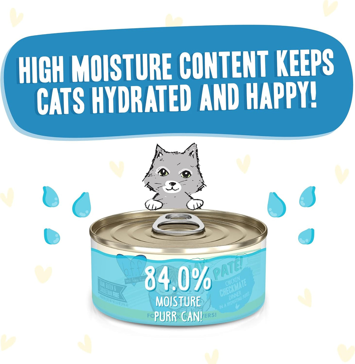 Weruva B.F.F. Play - Best Feline Friend Paté Lovers, Aw Yeah!, Chicken Checkmate with Chicken