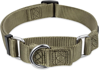 Premium Upgraded Durable Nylon Anti-Escape Martingale Dog Collar for Medium Boy and Girl Dogs Comfy