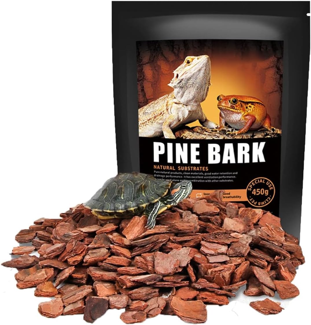 BNOSDM Reptile Cork Bark Substrate Bedding Tortoise Natural Cork Wood Chips Reptile Breeding