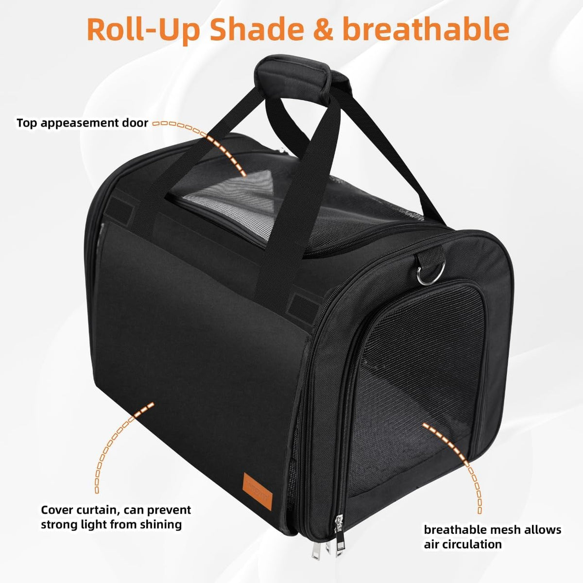 TWDEPART Cat Carrier Backpack - Multifunctional, Firm & Foldable with Roll-Up Shade, Breathable