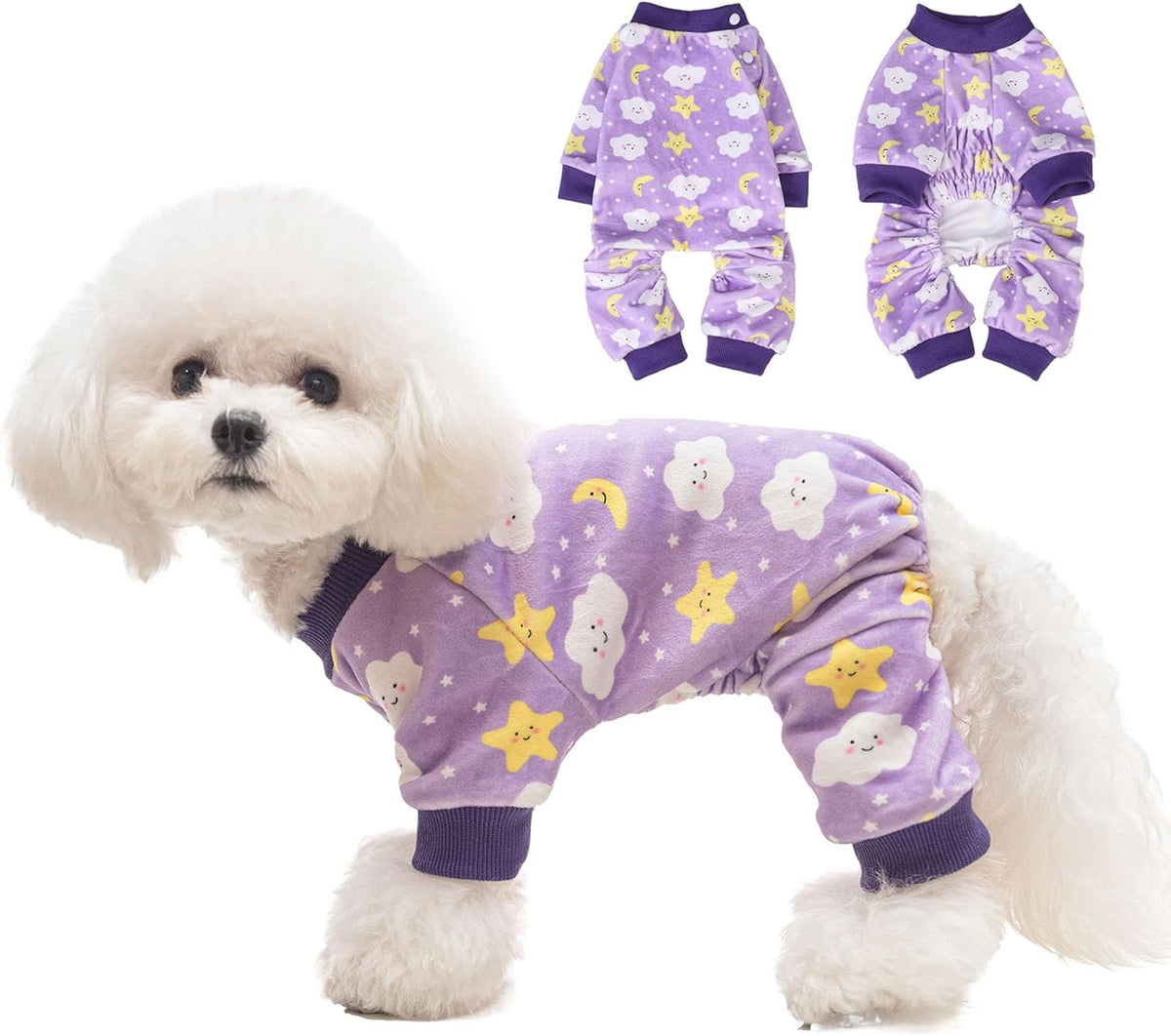 BEAUTYZOO Dog Pajamas Small Sized Dog, Summer Doggie Pajamas for Boy Girl, Soft Strechy Cotton