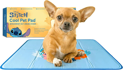 The Green Pet Shop Cool Pet Pad - Extra Small, Disney’s Stitch - Self-Cooling, Pressure Activated