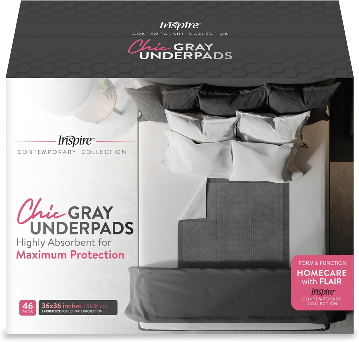 Inspire Extra Large Super Absorbent Disposable Bed Pads for Incontinence Ultra Thick and Absorbent