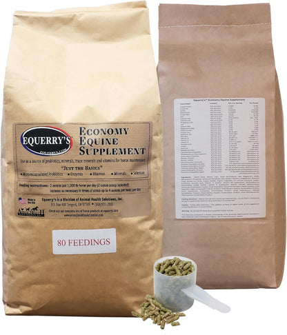 Equerry's Economy Equine Supplement - Horse Probiotics | Supplement for Horses | Horse Vitamins and