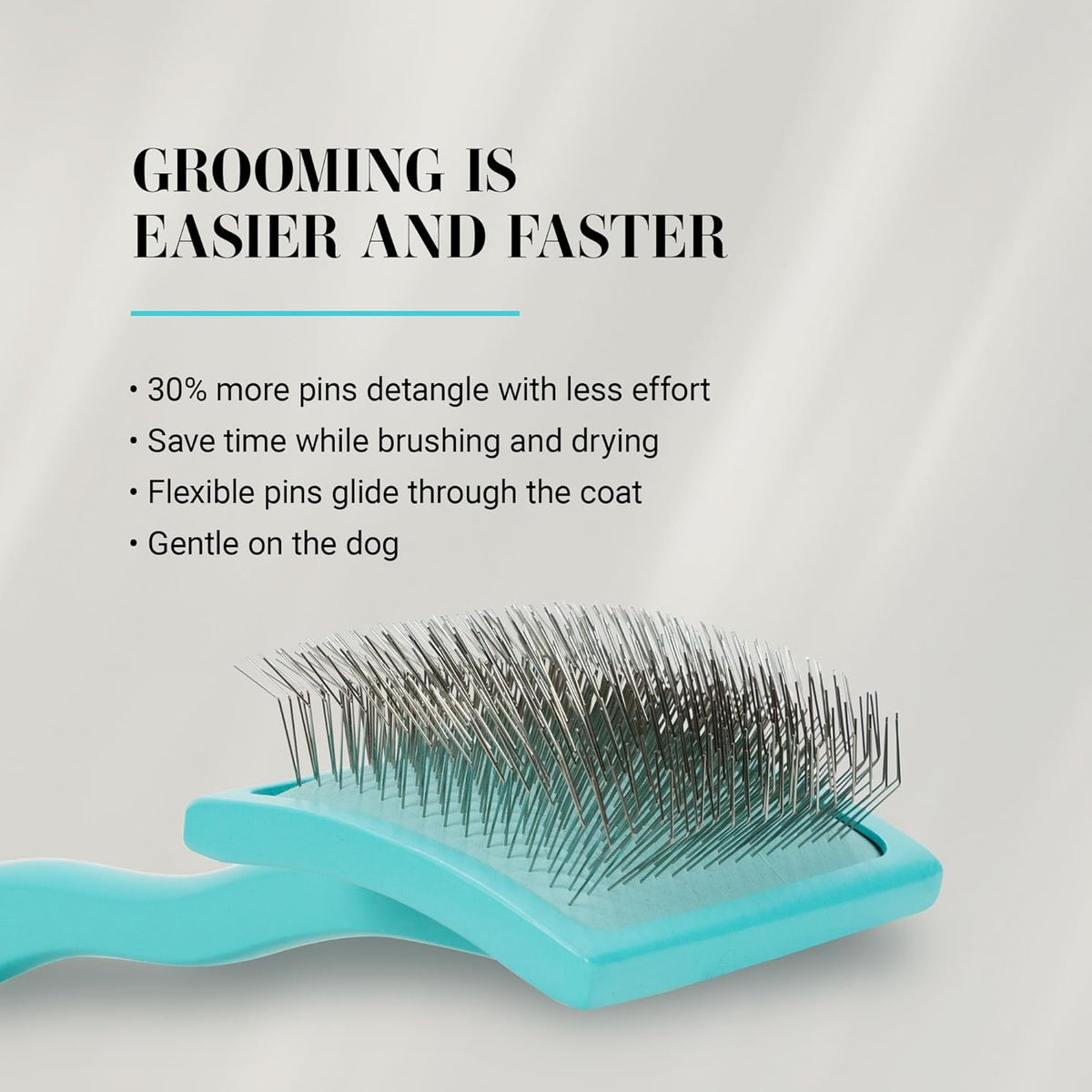 Chris Christensen Big G Dog Slicker Brush for Dogs (Goldendoodles, Labradoodles, Poodles), Groom