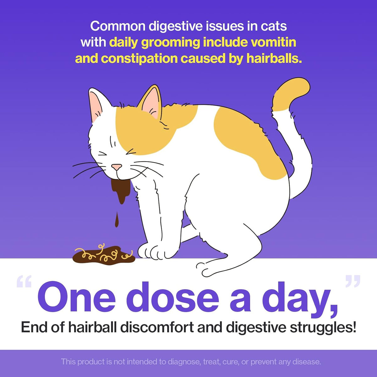 Dr.by HB Care Hairball Supplement for Cats– Hairball Relief Furball Control Remedy & Digestive
