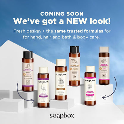 Soapbox Argan Shampoo & Conditioner Set, Volumizing, Vegan, Color Safe, Harsh Sulfate & Silicone