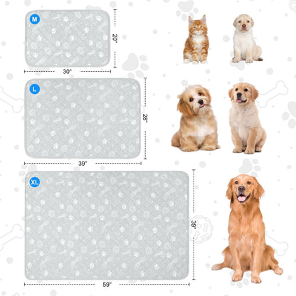 MH MYLUNE HOME Self Cooling Mat for Large Dog, 39”x59” Arc-Chill Cooling Fiber & Endothermic Color