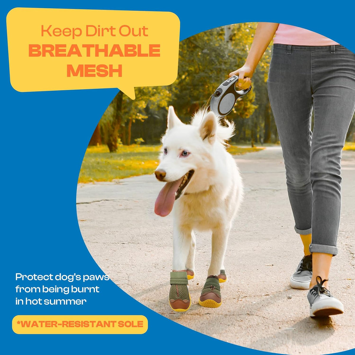 Dog Shoes for Small Dogs, Dog Boots & Paw Protectors for Hardwood Floors, Outdoor Dog Booties for