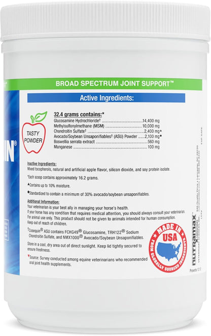Nutramax Cosequin ASU Joint Health Supplement for Horses - Powder with Glucosamine, Chondroitin