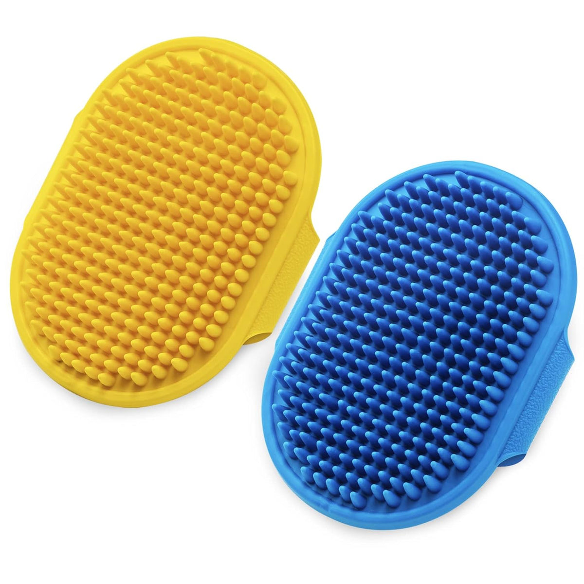 Dog Grooming Brush, Lilpep Pet Shampoo Bath Brush Soothing Massage Rubber Comb with Adjustable Ring