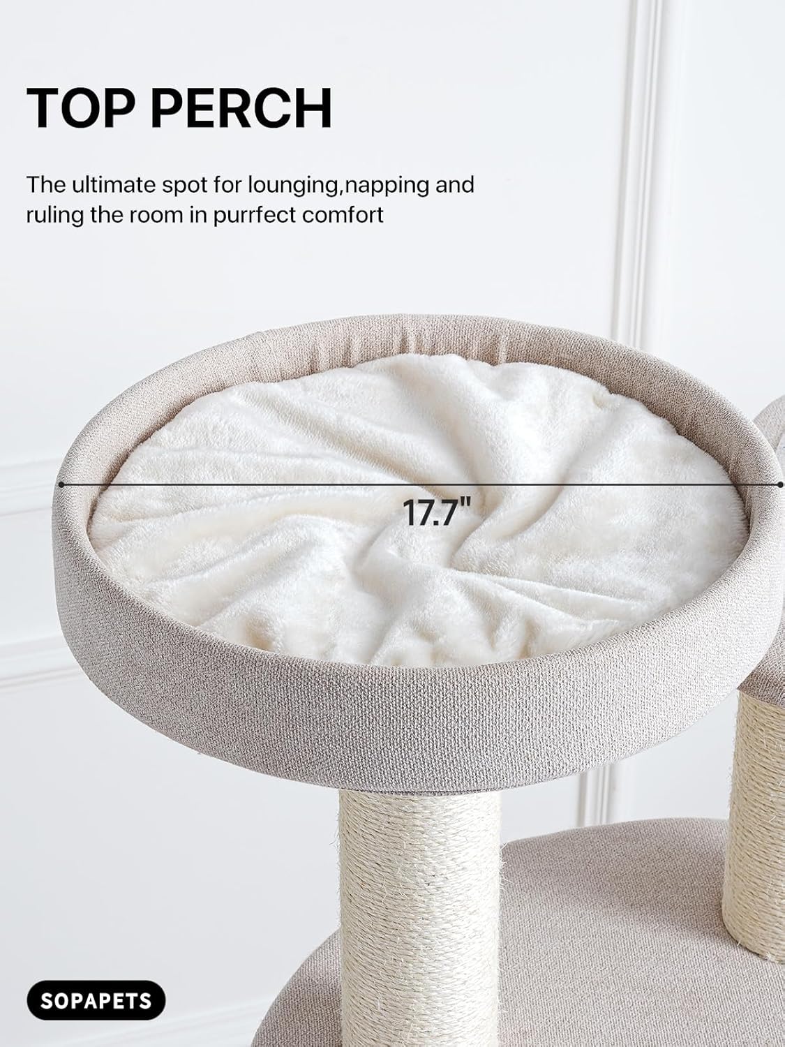 Extra Large Cat Tree Tower for Indoor Cats Large Adult, Maine Coon Cat Tree with Hammock (Begin