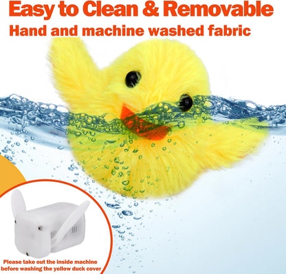 Mity Rain Interactive Duck Dog Toys - Touch Activated, Squeaky, Enrichment for Small/Medium/Puppy