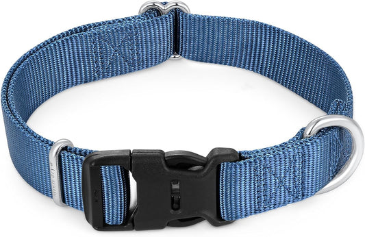 Mikivery Nylon Dog Collar with Quick Release Buckle Soft Adjustable Sturdy for Small Medium Large