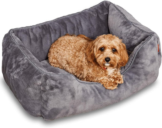 FUZI Luxury Aesthetic Dog Bed for Small Dogs with Washable Cover, Pet Couch, Pet Bed with Sides