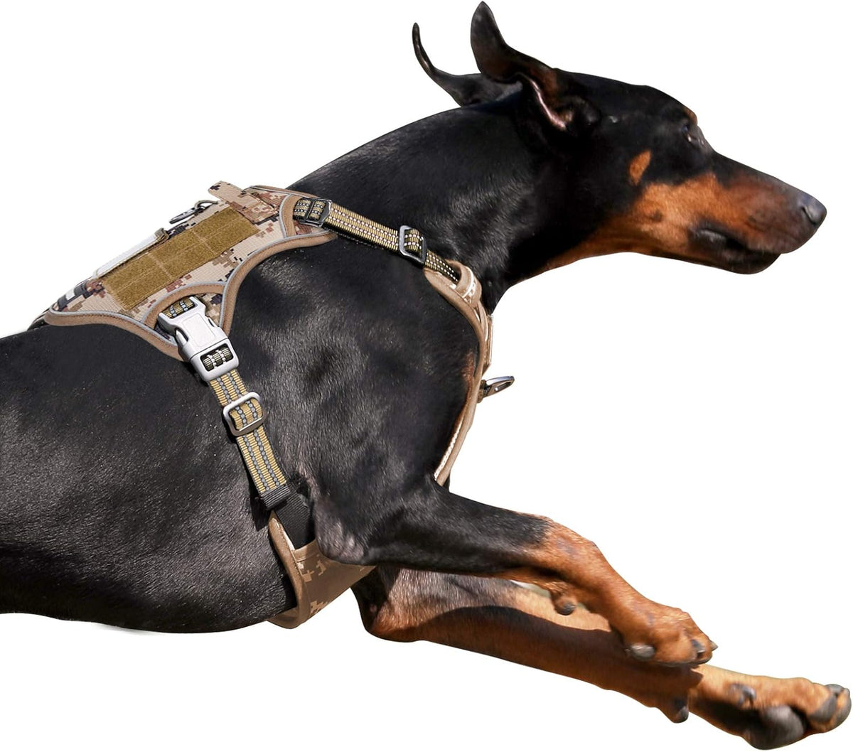 BUMBIN Tactical Dog Harness for Large Dogs No Pull, Famous TIK Tok No Pull Dog Harness, Fit Smart