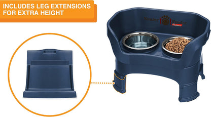 Neater Feeder Deluxe Mess Proof Dog Bowls Elevated Medium Sized Dogs (19-40 lbs) Made in USA, No