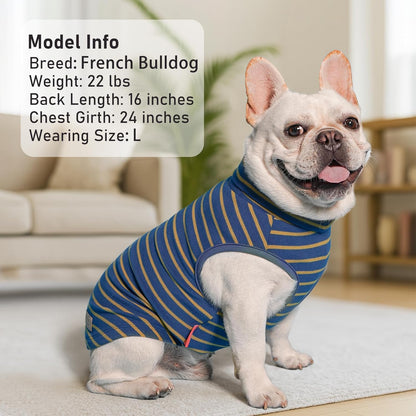 KYEESE 2Pack Dog Sweater Warm Dogs Clothes Pets Sweatshirt Soft Turtleneck Small Pets Sweaters Pet