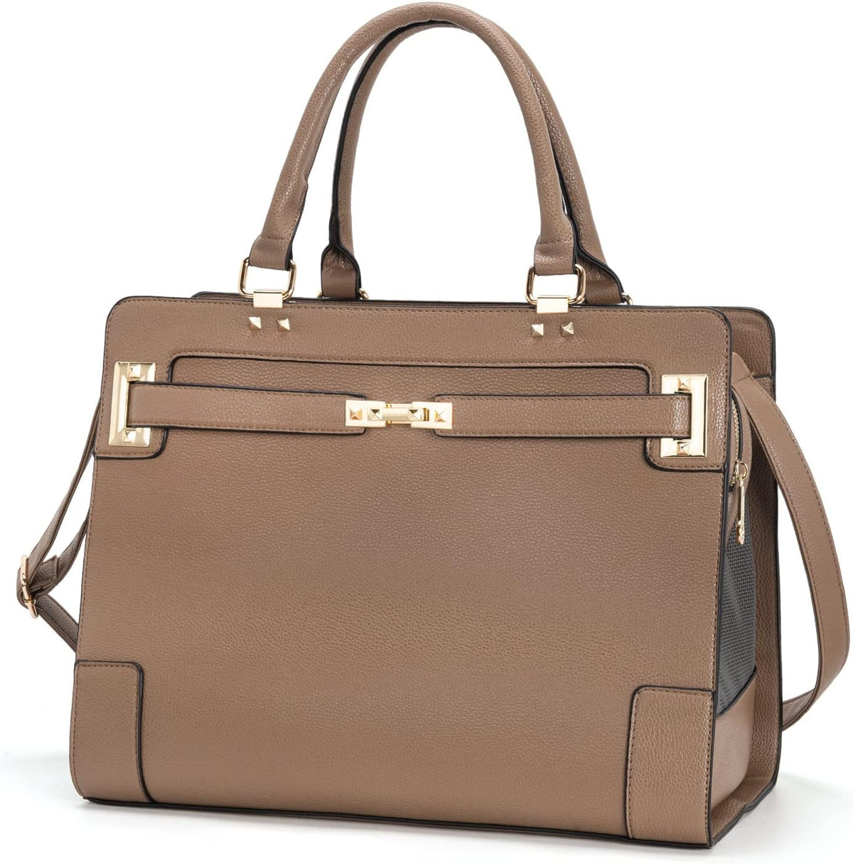 Fashion Pet Carrier Dog Cat Carrier Purse Soft-Sided Leather Handbag Pet Tote Bag for Small Dogs