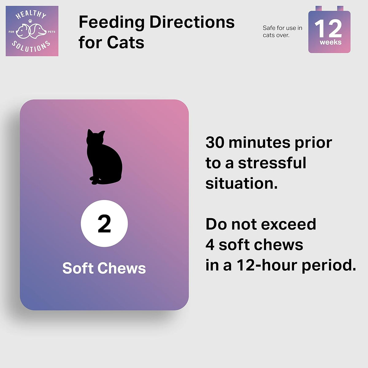 Calming Chews for Cats - Cat Calming Treats for Anxiety, Stress Relief Aid, Storms, Grooming