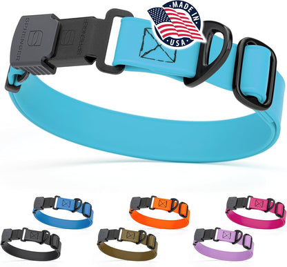 Dogline Biothane Waterproof Dog Collar with Herm Sprenger Stainless Steel Quick Release Buckle
