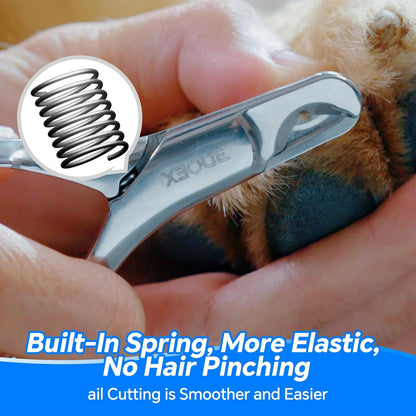 Dog Cat Nail Clippers for Large Dogs Heavy Duty Dog, Professional Stainless Steel Pet Nail