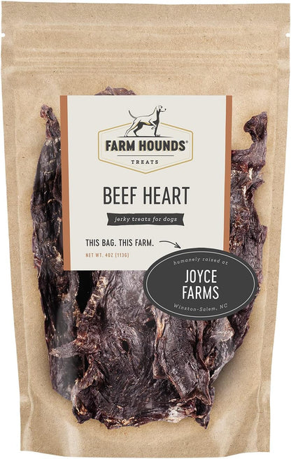 Farm Hounds - Beef Heart - Premium Natural Beef Heart Jerky For Dogs - Made From 100% Humanely