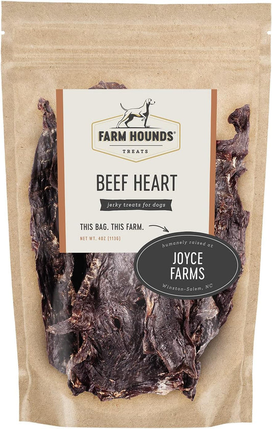 Farm Hounds - Beef Heart - Premium Natural Beef Heart Jerky For Dogs - Made From 100% Humanely