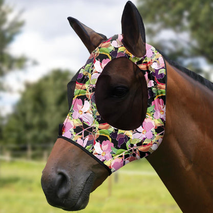 Harrison Howard Super Comfort Stretchy Fly Mask Large Eye Space with UV Protection Soft on Skin