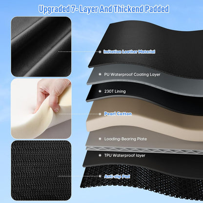 Back Seat Extender for Dogs, Dog Car Seat Cover for Back Seat with Hard Bottom,Waterproof Hammock