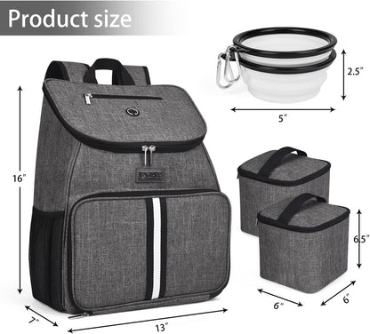 BAGLHER丨Dog Travel Bag, Airline Approved Pet Supplies Backpack, Dog Travel Backpack Accessories Set