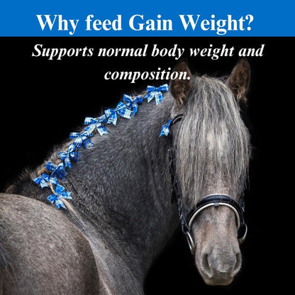 SU-PER Gain Weight for Horses - Equine Supplement Weight Gainer for Horses - Promotes Lean Muscle
