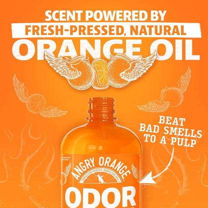 ANGRY ORANGE Pet Odor Eliminator for Dog and Cat Urine, Carpet Stains, and Strong Smells – Citrus