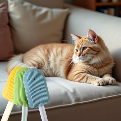 Cat Brush for Shedding,Cat Brushes for Indoor cats,Soft Comb, Short or Long Haired Cats,Pet