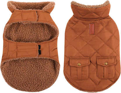 Queenmore Warm Coat for Cold Weather, Quilted Winter Jacket With Ultra Thick Plush Lining and