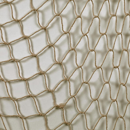 Nature Fish Net Wall Decoration with Shells, Ocean Themed Wall Hangings Fishing Net Party Decor for