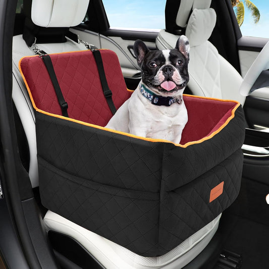 Dog Car Seat for Small Medium Dogs, Memory Foam Puppy Dog Booster Seat with Thick Cushion for Dogs