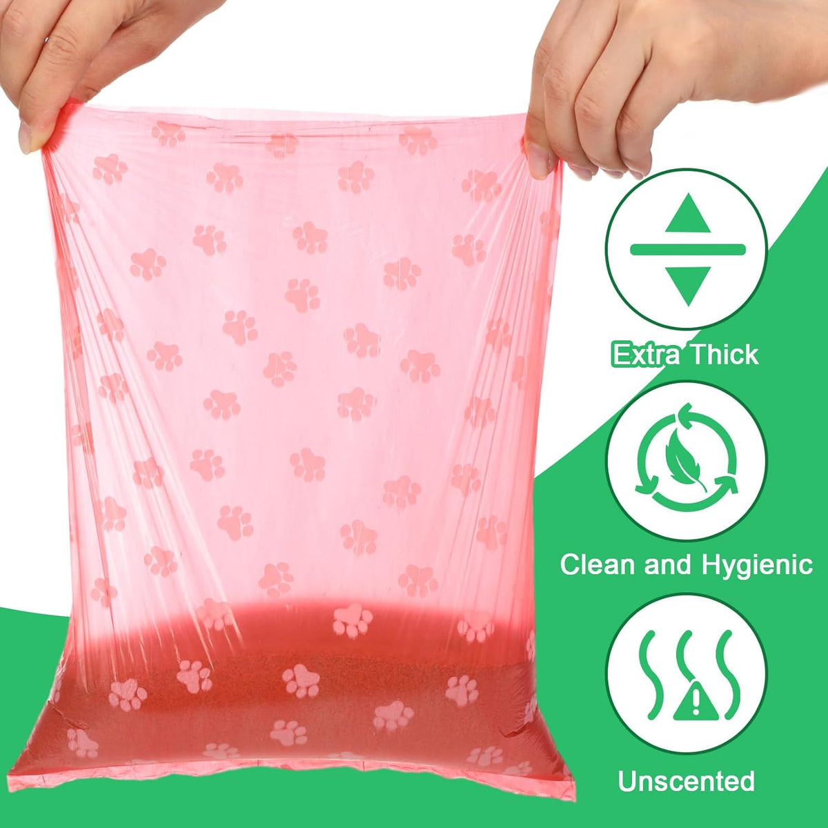 Thenshop 3000 Counts 200 Rolls Dog Poop Bag Plastic Dog Waste Bags Disposable For Doggie Pets Poop