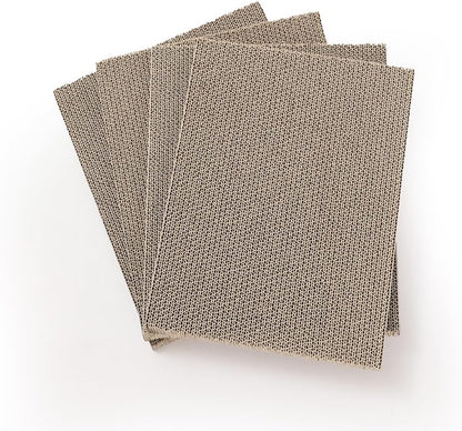 HIDE & SCRATCH Cat Scratcher Pad Pack; Cat Scratch Pad Refills for Hide & Scratch Scratcher Box (4
