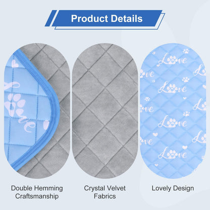 MH MYLUNE HOME Dog Cooling Mat 36x23 Inch - Arc-Chill Cool Fiber, Endothermic Color Changing Pet