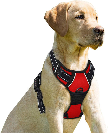 BARKBAY No Pull Dog Harness Front Clip Heavy Duty Reflective Easy Control Handle for Large Dog