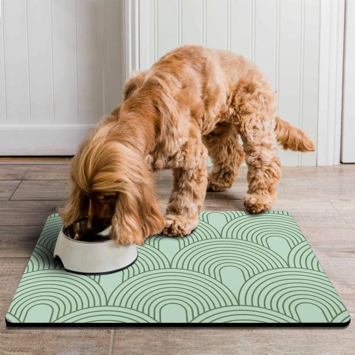Dog Food Mats for Floors Absorbent, Pet Cat Food Mat - Quick Dry Dog Bowl Mats for Food and Water