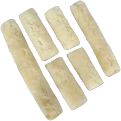 ECP Equine Comfort Products Merino Sheepskin Halter Fleece Set for Horses, 100% Natural Wool, Chafe