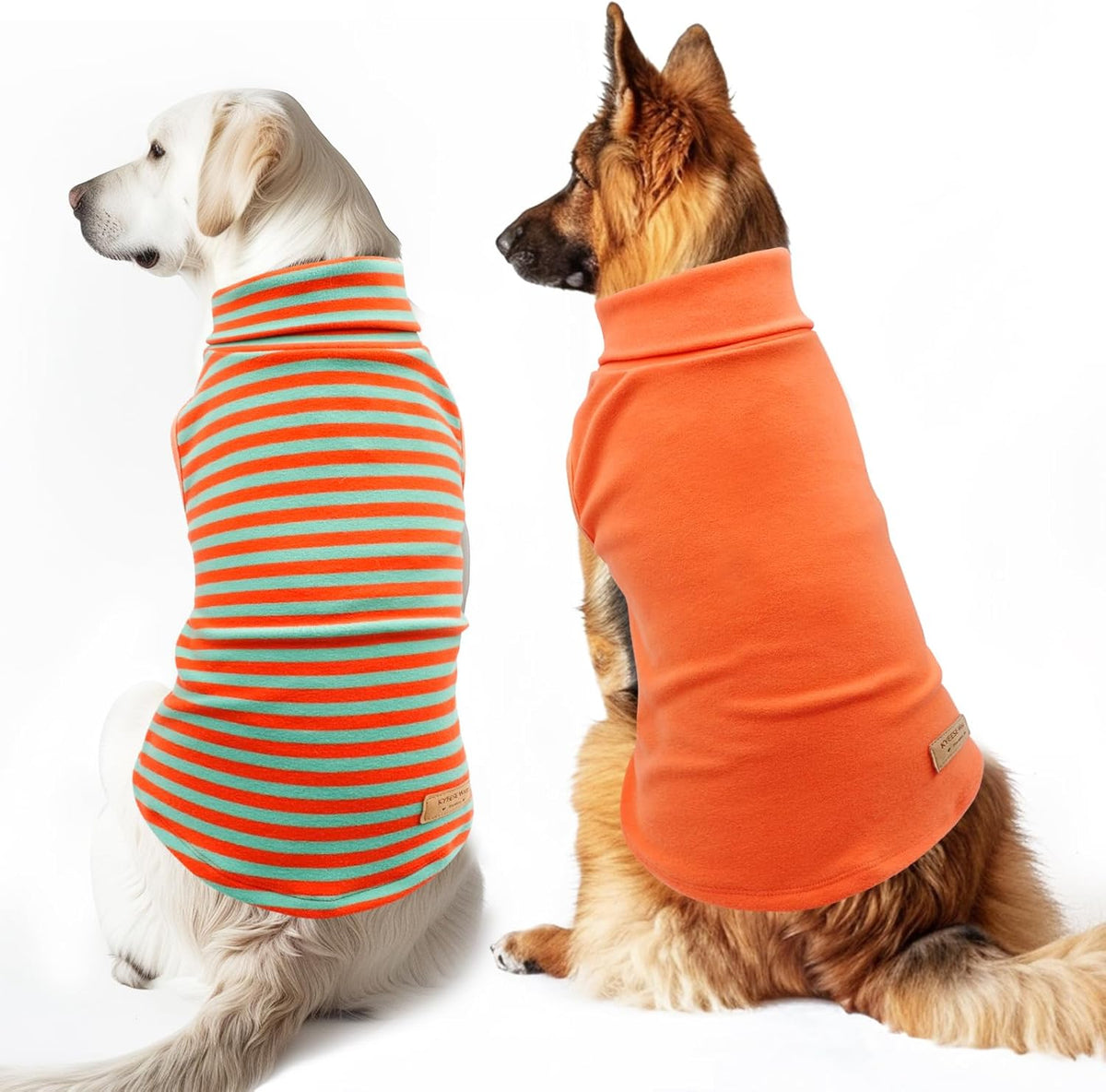 KYEESE 2Pack Dog Sweater Pullover Dog Sweaters for Large Dogs Stretchy Pet Sweater Large Size Pets